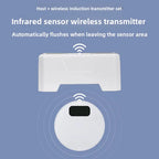 Smart Infrared Induction Household Charging Automatic Toilet Flusher Set Push-Free Button Sensor Toilet Accessories