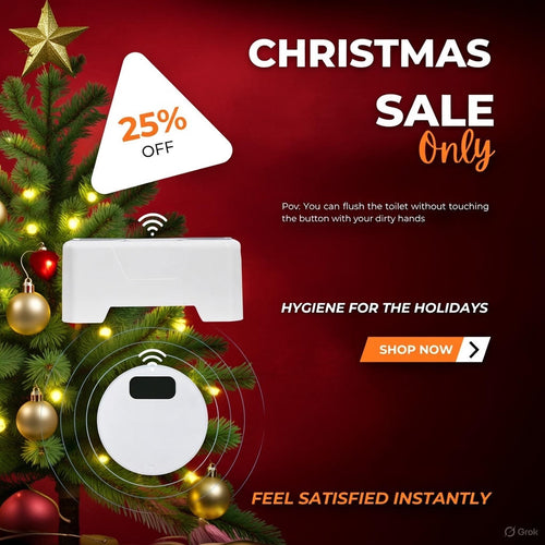 LazyFlush Smart Infrared Automatic Toilet Flusher – Wireless Touchless Sensor Upgrade