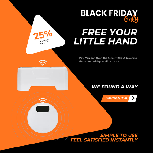 LazyFlush Smart Infrared Automatic Toilet Flusher – Wireless Touchless Sensor Upgrade